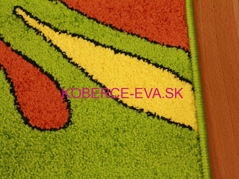 Detský koberec Slimák zelený