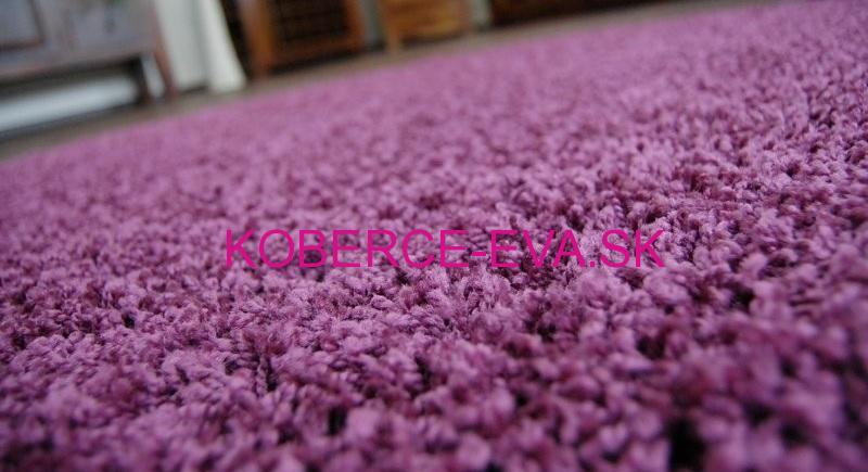Koberec Shaggy Parisian fialový kruh