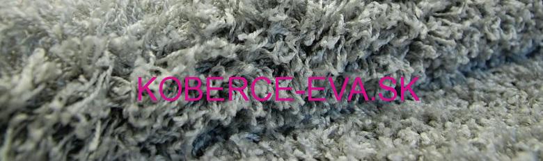 Koberec Shaggy Parisian šedý kruh