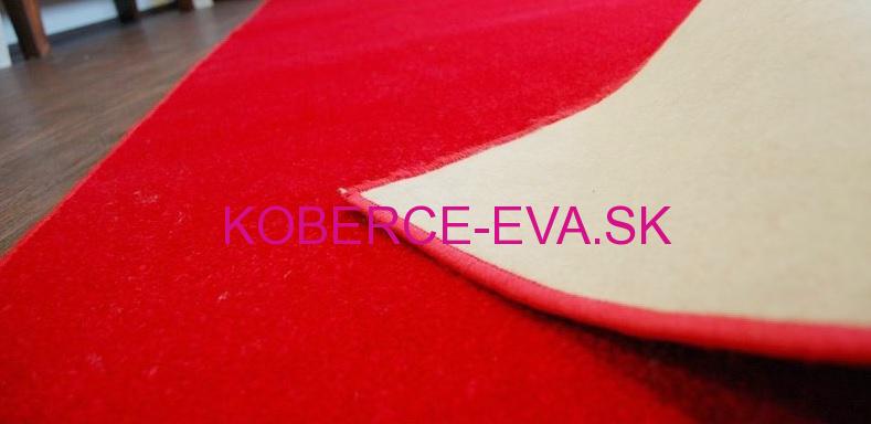 Behúň koberec Velúr červený tmavý - vínový