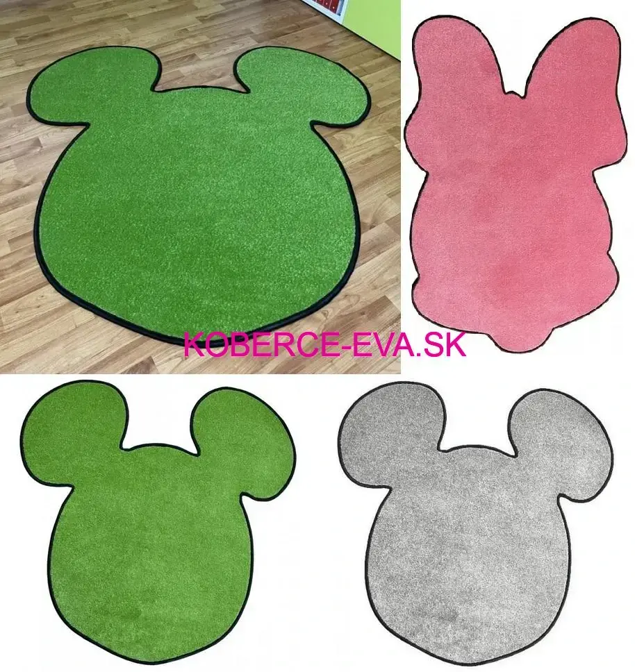 Kusový koberec Eton vínovo-červený