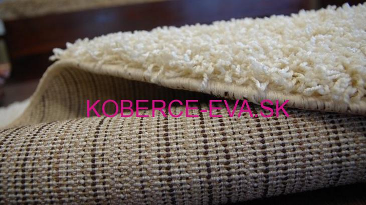 Koberec Shaggy Parisian krémový kruh