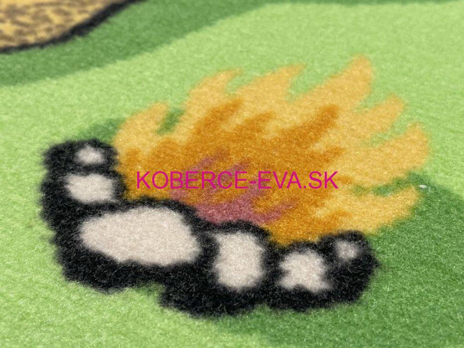Detský velúrový kusový koberec Aljaška