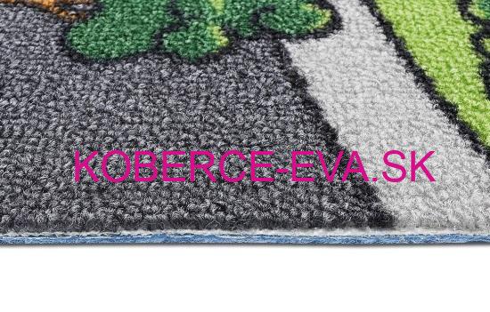 Metrážový detský koberec Clever town