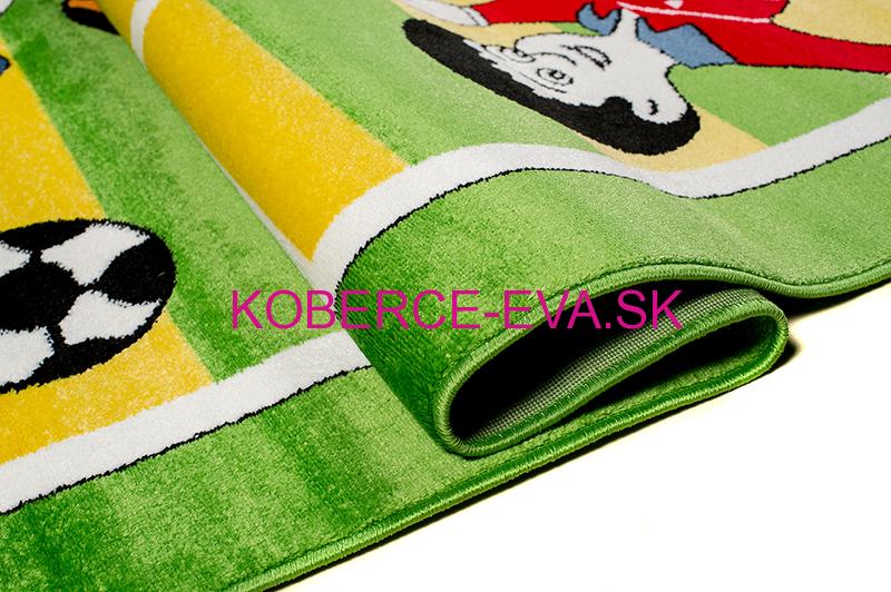 Detský koberec Happy futbal zelený