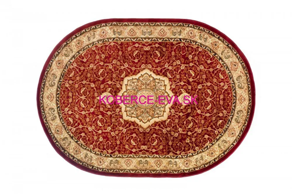 Kusový koberec Heat-set 5071A R bordó