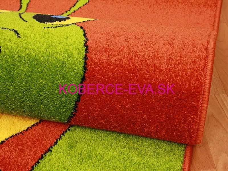Detský koberec Slimák oranžový