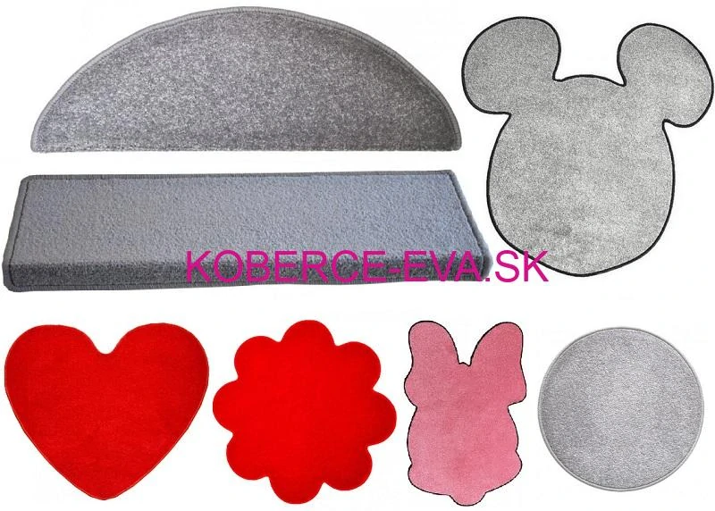 Kusový koberec Eton šedý