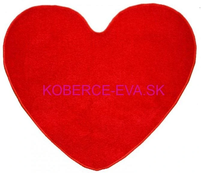 Kusový koberec Eton červený