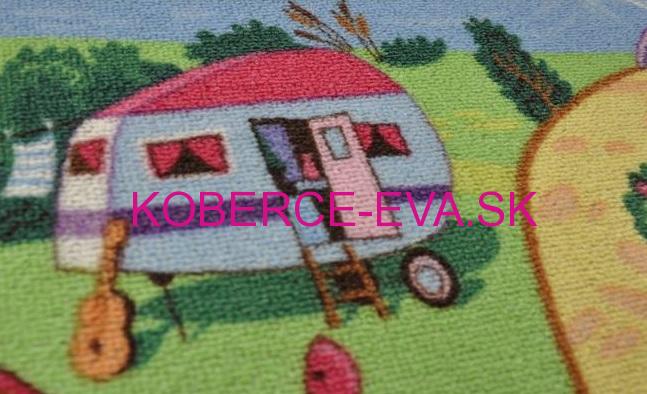 Metrážový detský koberec Candy Town