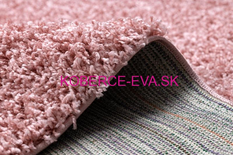 Koberec Shaggy Parisian staro-ružový