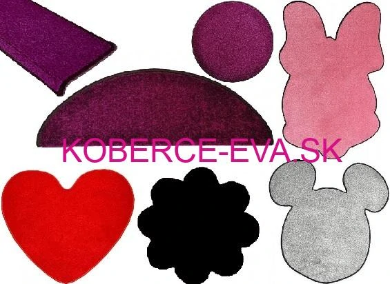 Kusový koberec Eton fialový 