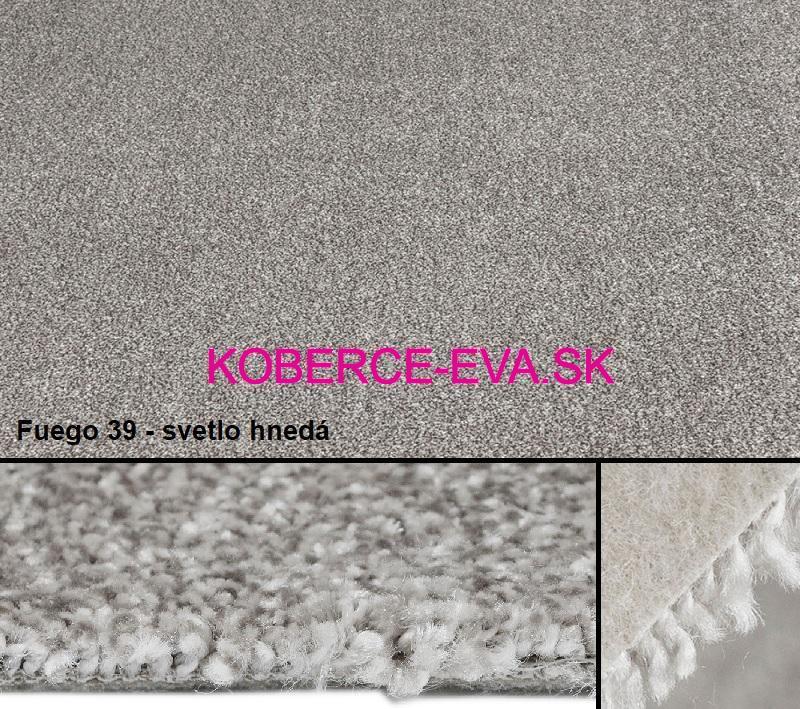 Elegantné koberce v metráži Fuego - melírované