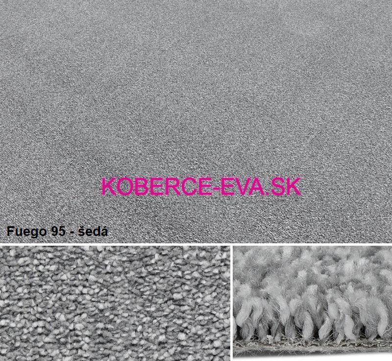 Elegantné koberce v metráži Fuego - melírované