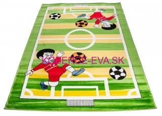 Detský koberec Happy futbal zelený