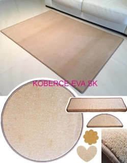 Kusový koberec Eton béžový