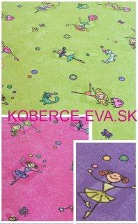 Velúrový detský koberec Betty metrážny
