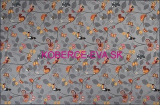 Detský koberec Happy tree šedý