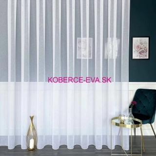 Záclona 000518 biela výška 330cm