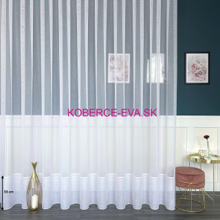 Záclona 35002 biela výška 300cm