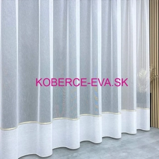 Záclona 35001 biela výška 300cm