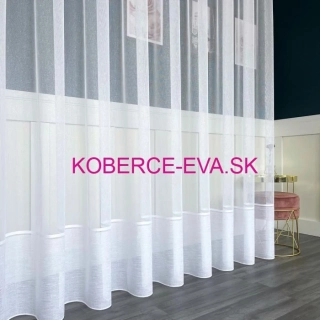 Záclona 35001-w biela výška 300cm