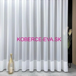 Záclona 000110 biela výška 290cm