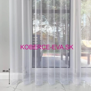 Záclona 7120 biela výška 300cm