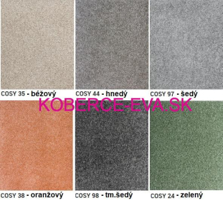 Koberce Cosy v metráži šírka 5m